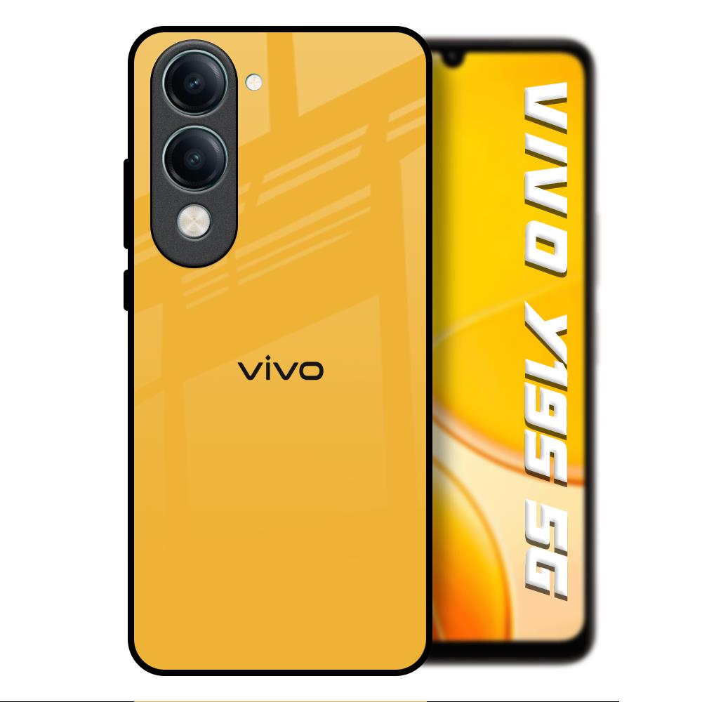 Fluorescent Yellow Vivo Y19s 5G Glass Back Cover Online