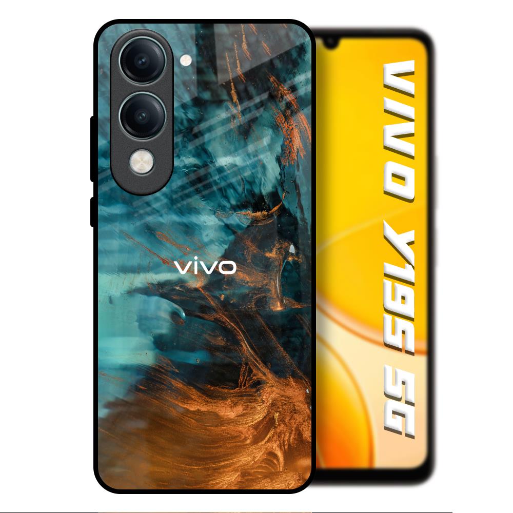 Golden Splash Vivo Y19s 5G Glass Back Cover Online