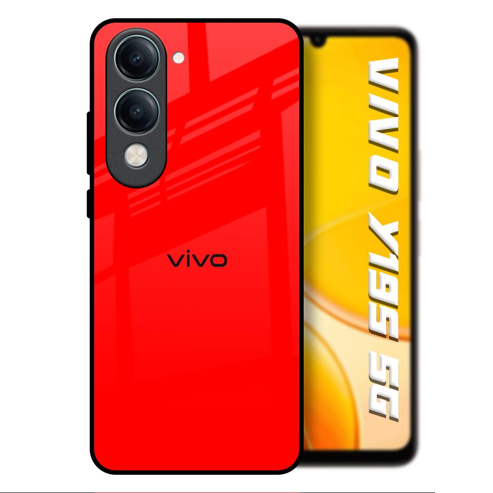 Blood Red Vivo Y19s 5G Glass Back Cover Online
