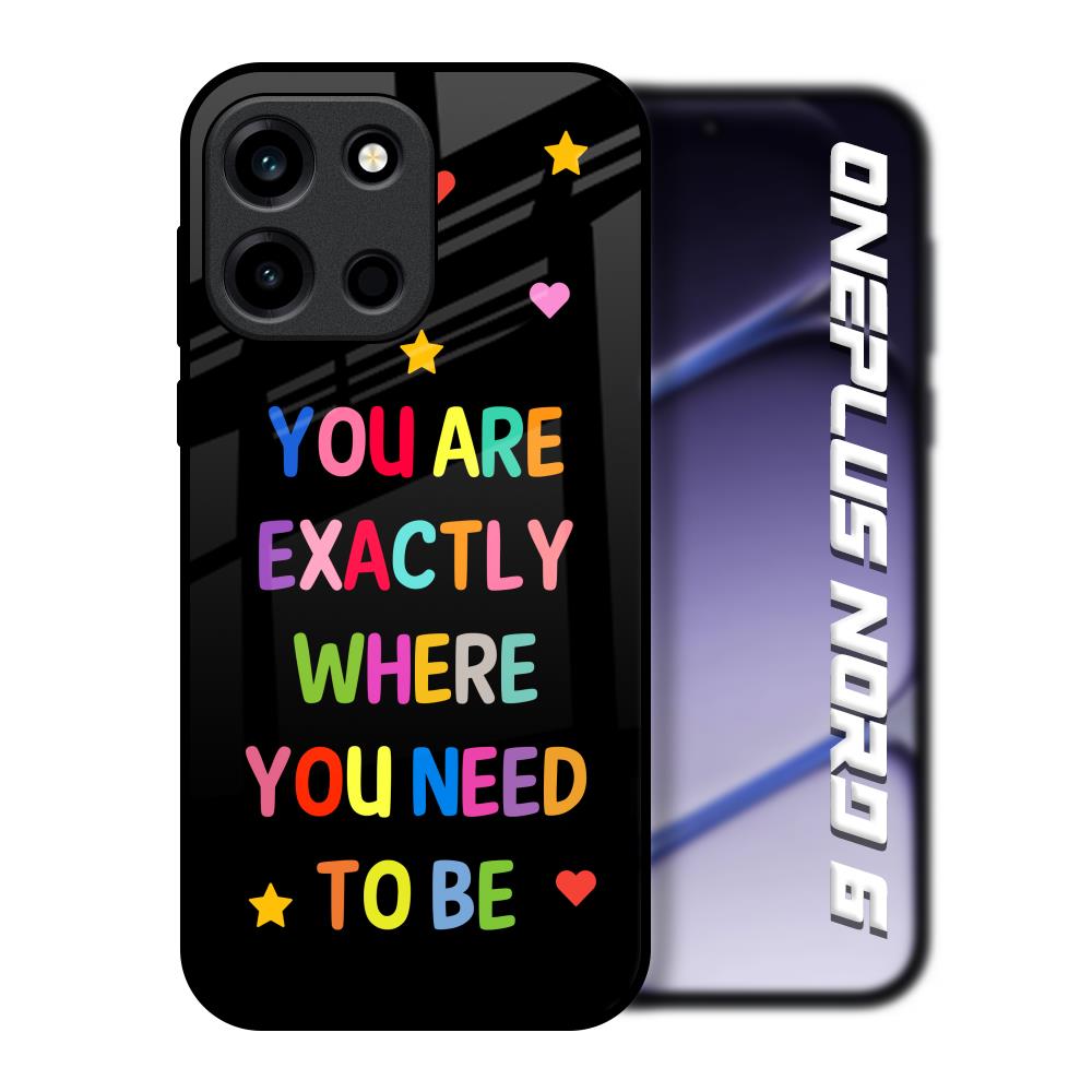 Magical Words OnePlus Nord 6 Glass Back Cover Online