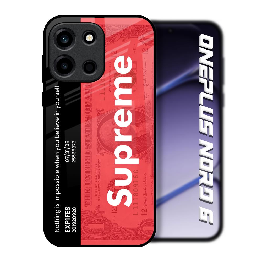 Supreme Ticket OnePlus Nord 6 Glass Back Cover Online