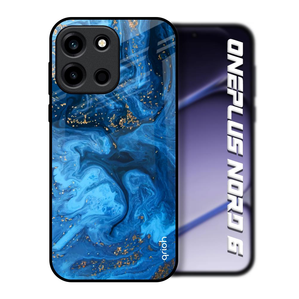 Gold Sprinkle OnePlus Nord 6 Glass Back Cover Online
