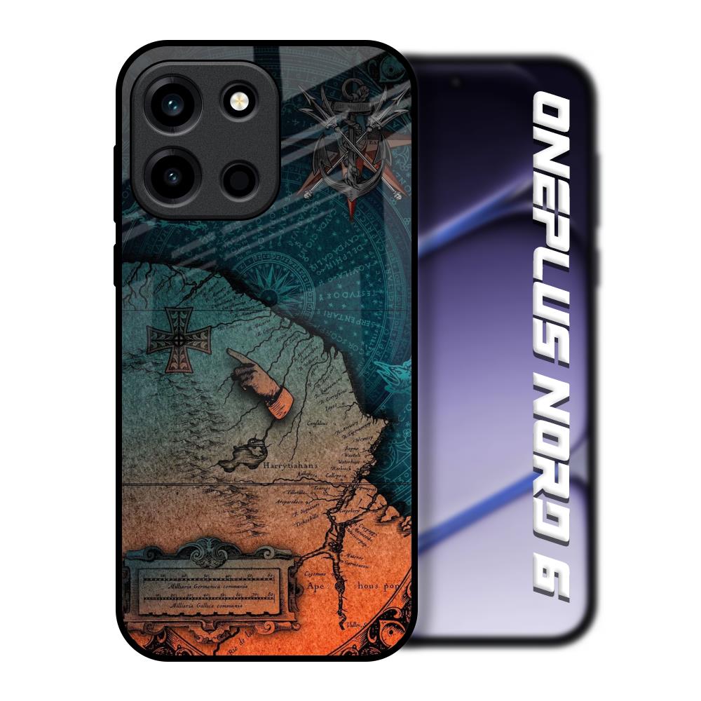 Geographical Map OnePlus Nord 6 Glass Back Cover Online