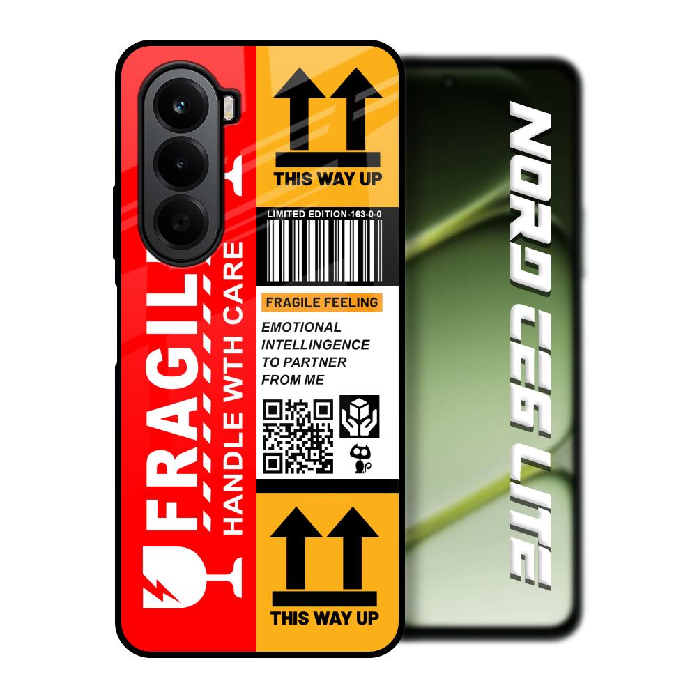 Handle With Care OnePlus Nord CE6 lite Glass Back Cover Online