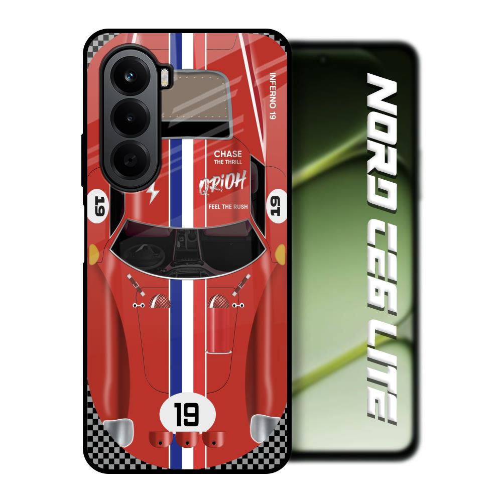 Racing Vintage OnePlus Nord CE6 lite Glass Back Cover Online