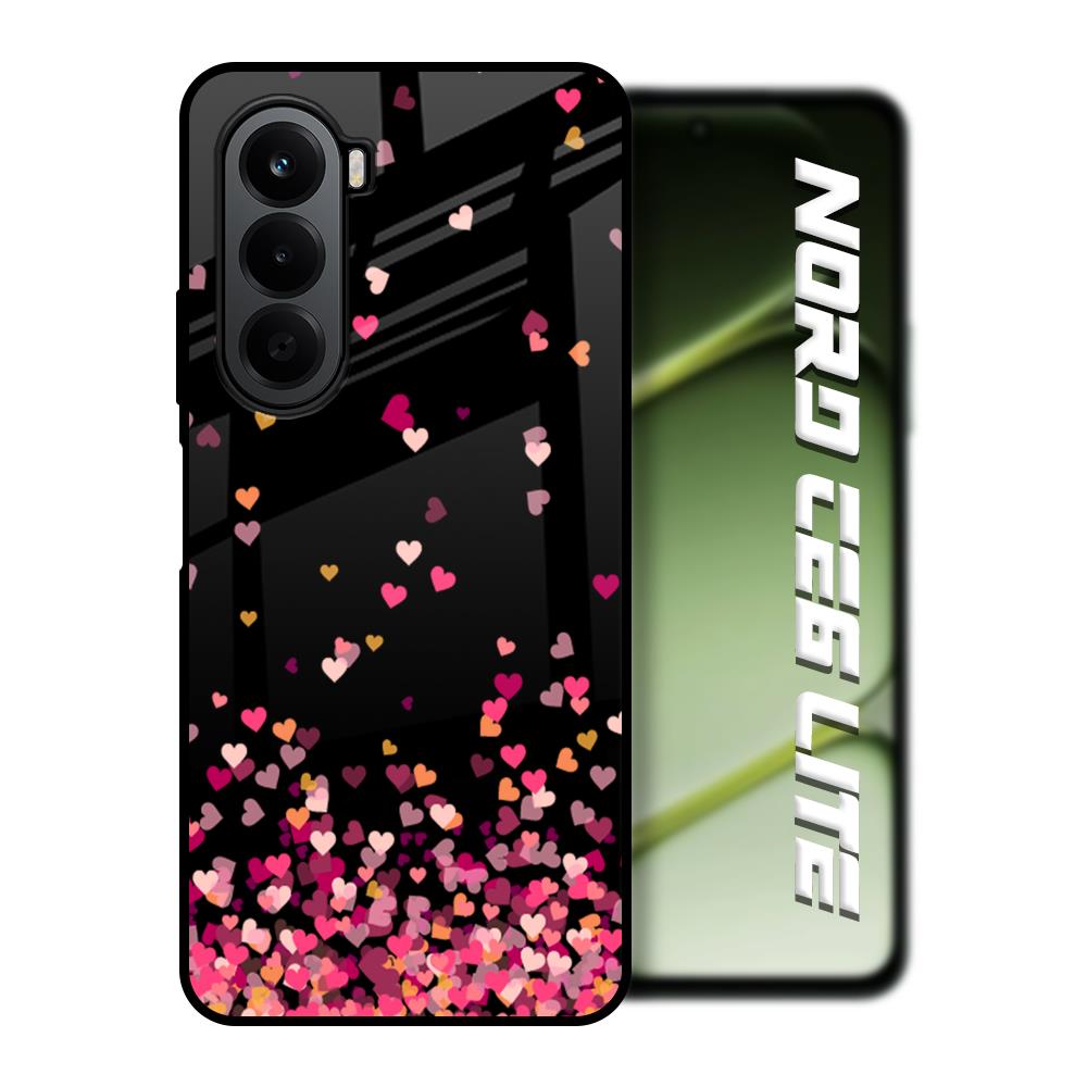 Heart Rain Fall OnePlus Nord CE6 lite Glass Back Cover Online