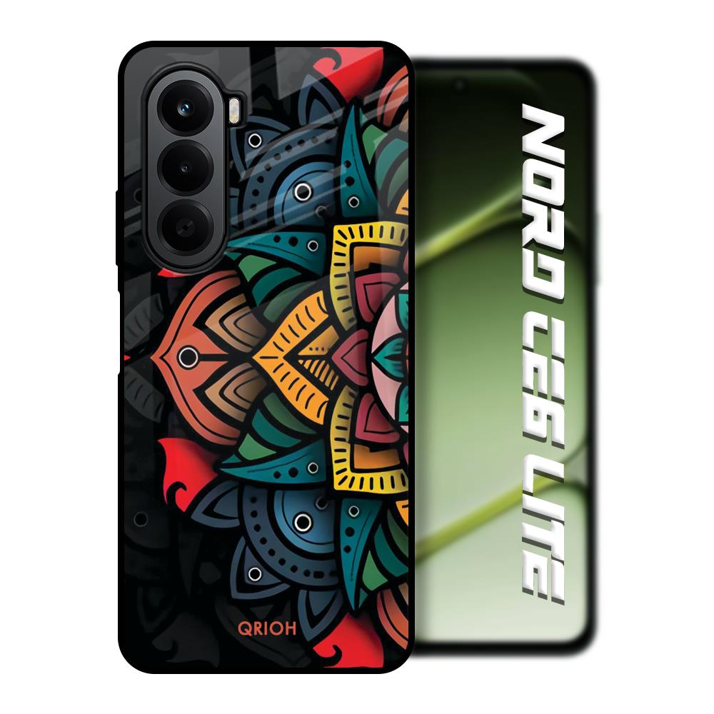 Retro Gorgeous Flower OnePlus Nord CE6 lite Glass Back Cover Online