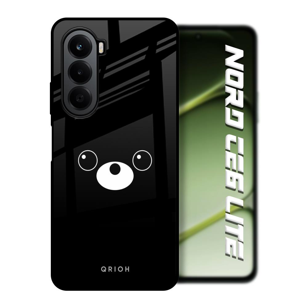 Cute Bear OnePlus Nord CE6 lite Glass Back Cover Online