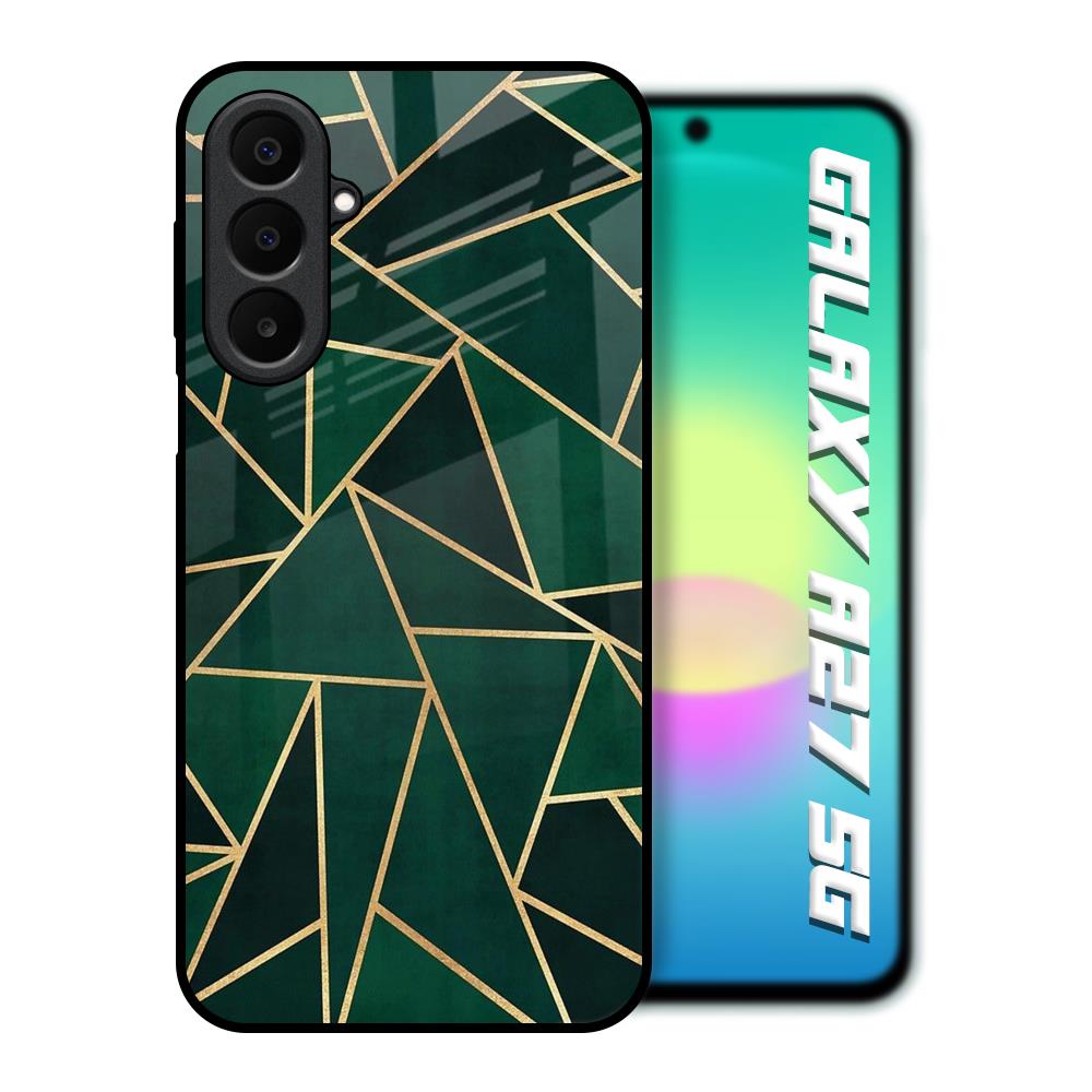 Abstract Green Samsung Galaxy A27 5G Glass Back Cover Online