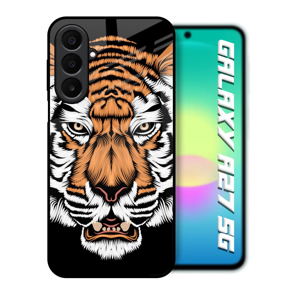 Angry Tiger Samsung Galaxy A27 5G Glass Back Cover Online