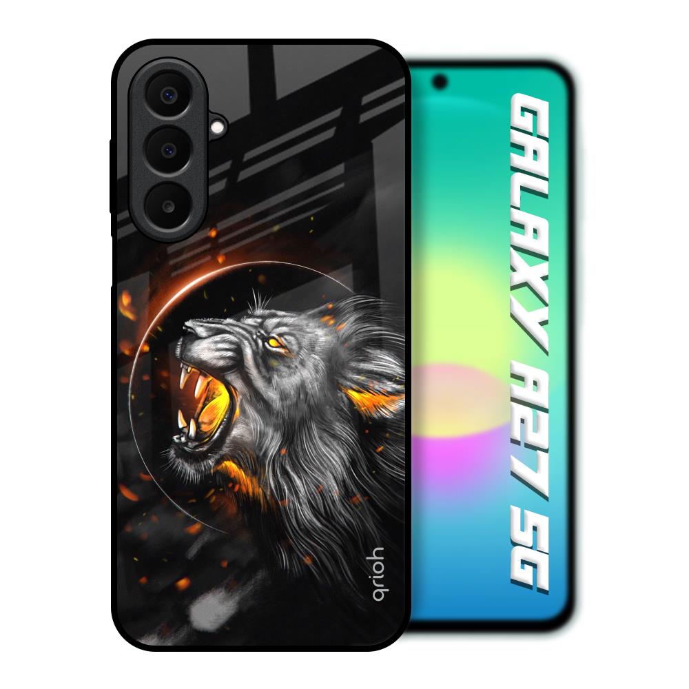 Aggressive Lion Samsung Galaxy A27 5G Glass Back Cover Online