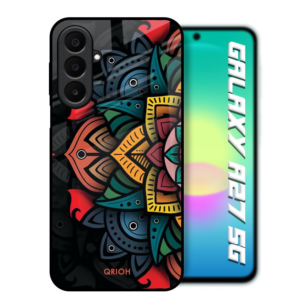 Retro Gorgeous Flower Samsung Galaxy A27 5G Glass Back Cover Online