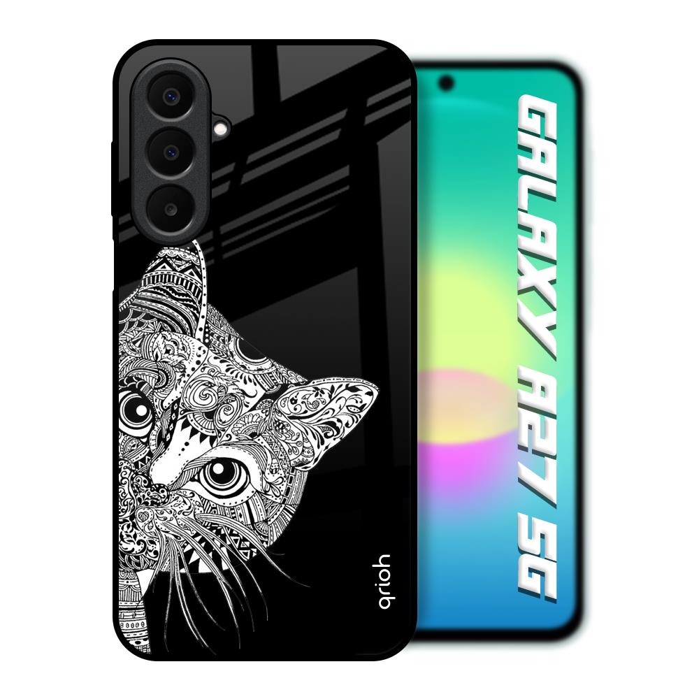 Kitten Mandala Samsung Galaxy A27 5G Glass Back Cover Online