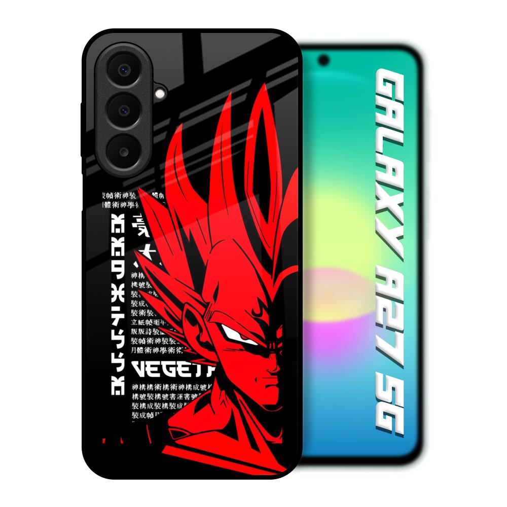 Red Vegeta Samsung Galaxy A27 5G Glass Back Cover Online