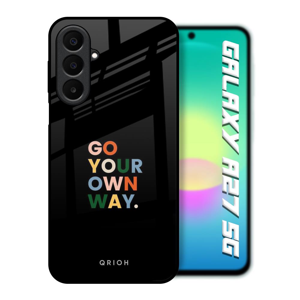 Go Your Own Way Samsung Galaxy A27 5G Glass Back Cover Online
