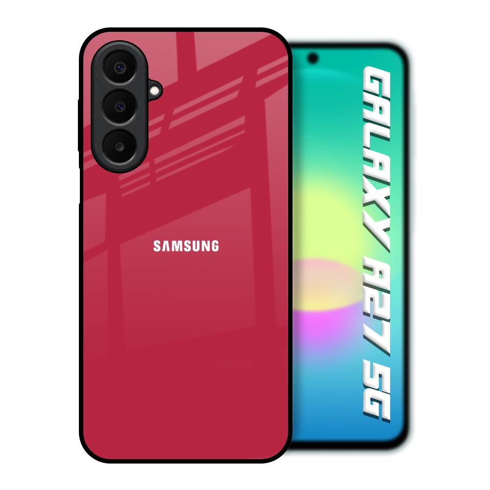 Solo Maroon Samsung Galaxy A27 5G Glass Back Cover Online