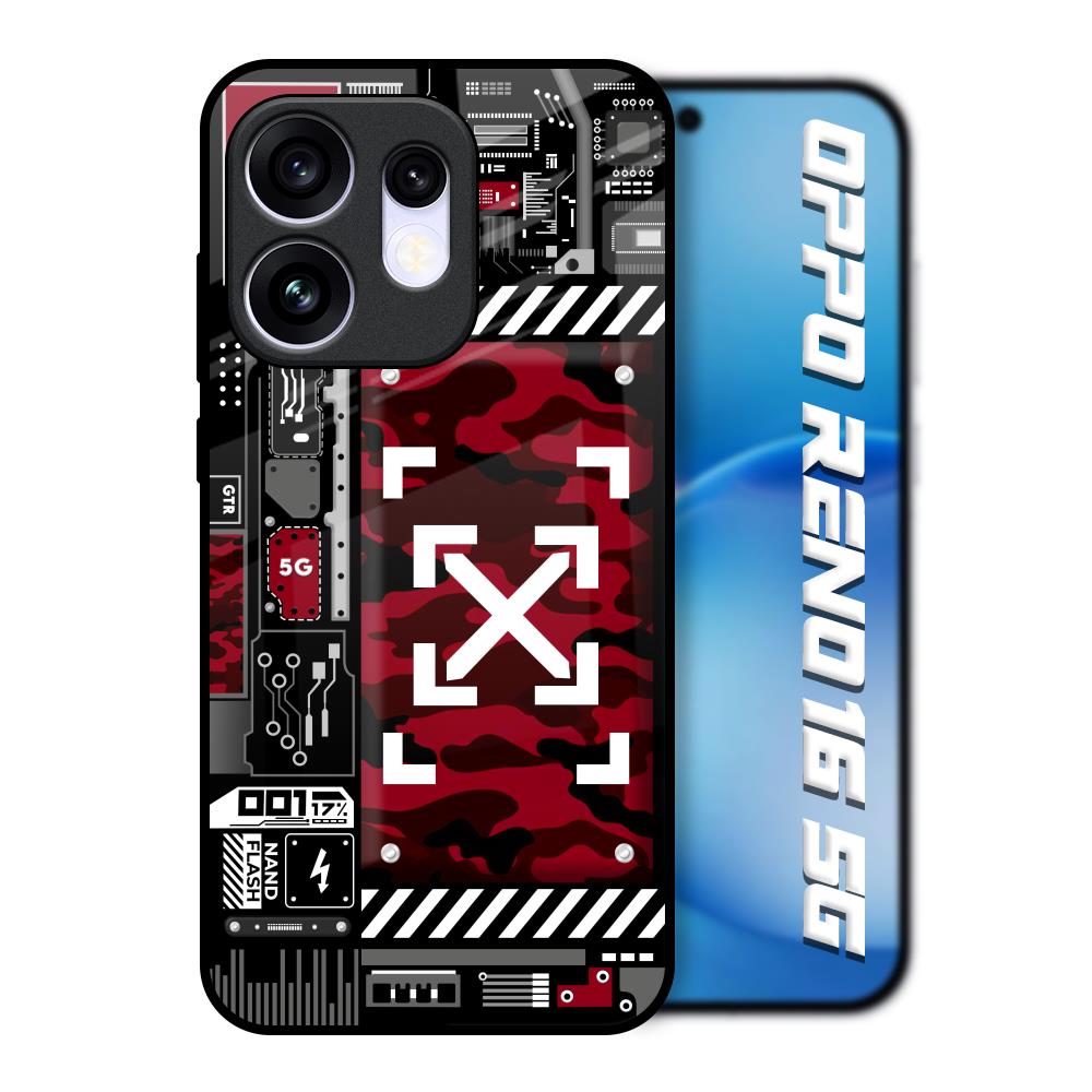 Technology Art Oppo Reno16 5G Glass Back Cover Online