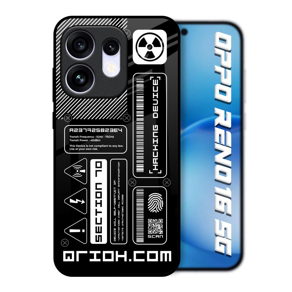 Futuristic Art Oppo Reno16 5G Glass Back Cover Online