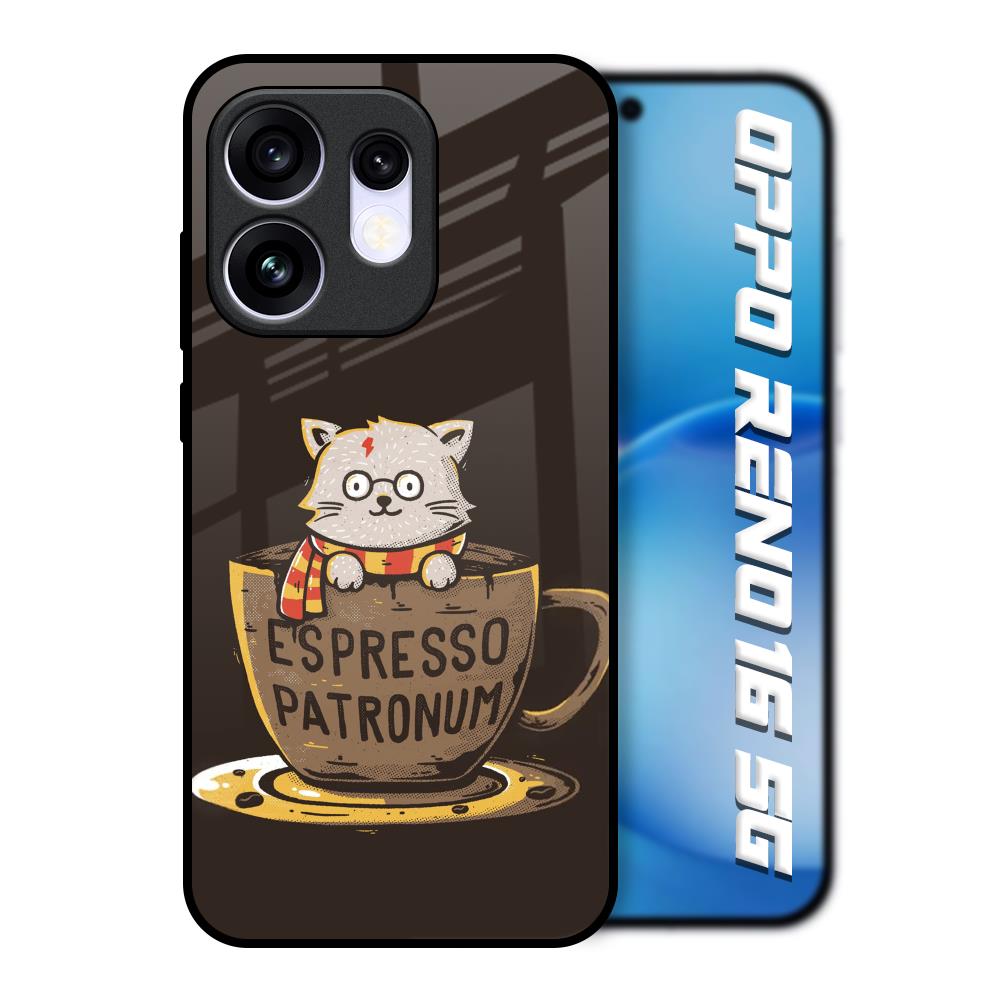 Tea With Kitty Oppo Reno16 5G Glass Back Cover Online