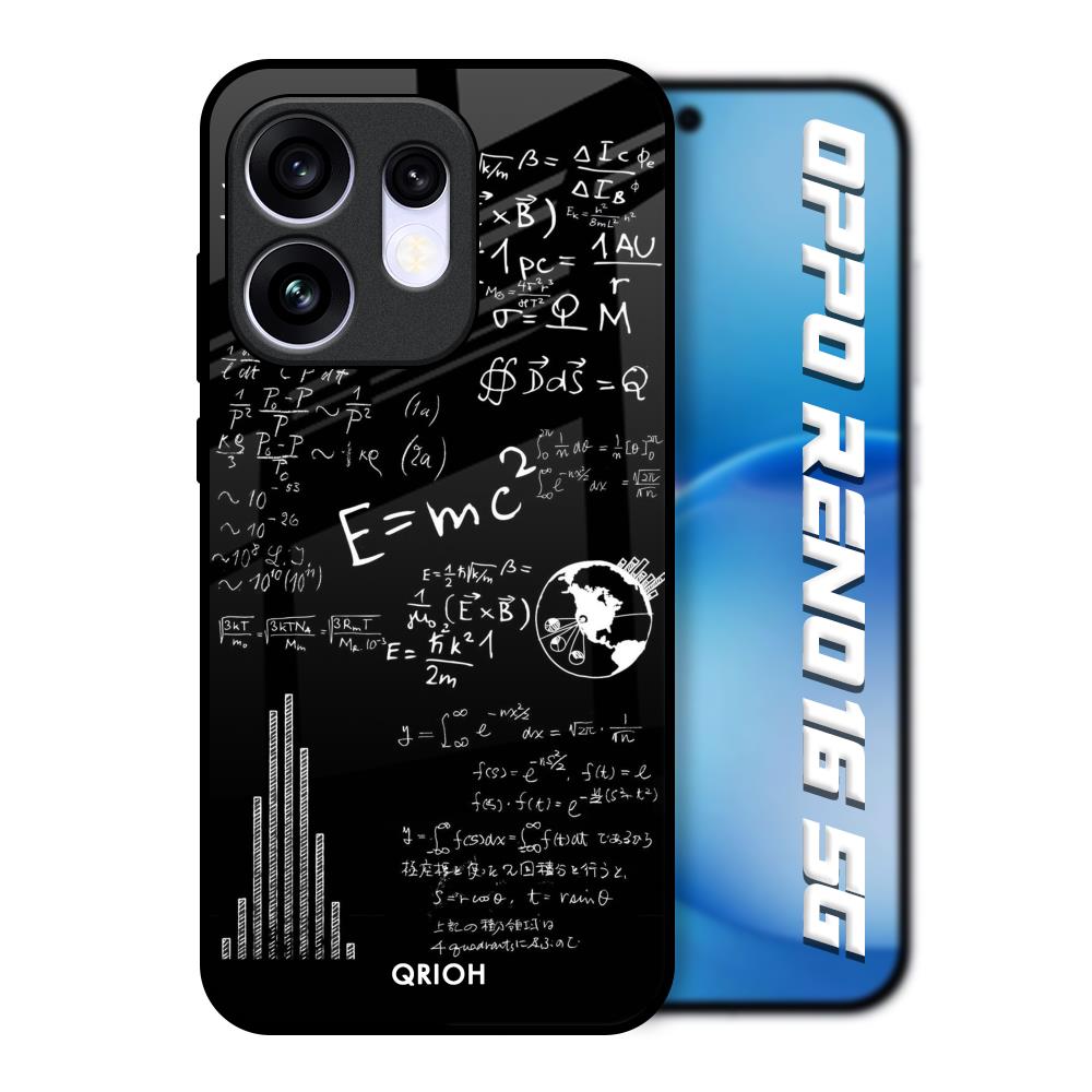 Funny Math Oppo Reno16 5G Glass Back Cover Online
