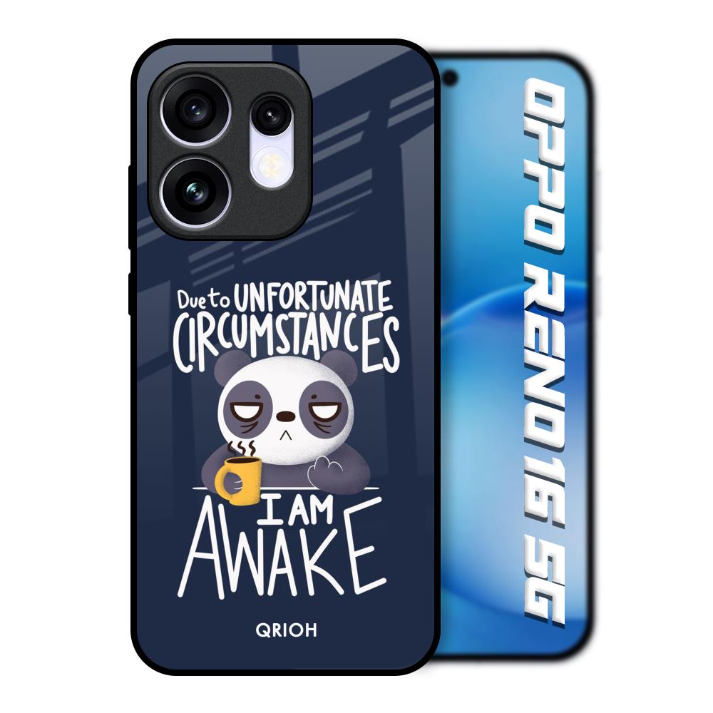Struggling Panda Oppo Reno16 5G Glass Back Cover Online