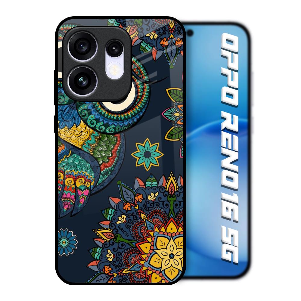 Owl Art Oppo Reno16 5G Glass Back Cover Online