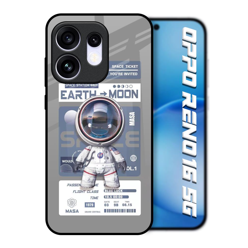 Space Flight Pass Oppo Reno16 5G Glass Back Cover Online