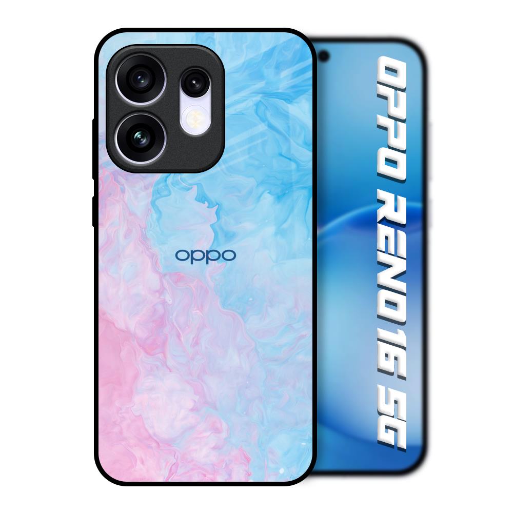 Mixed Watercolor Oppo Reno16 5G Glass Back Cover Online
