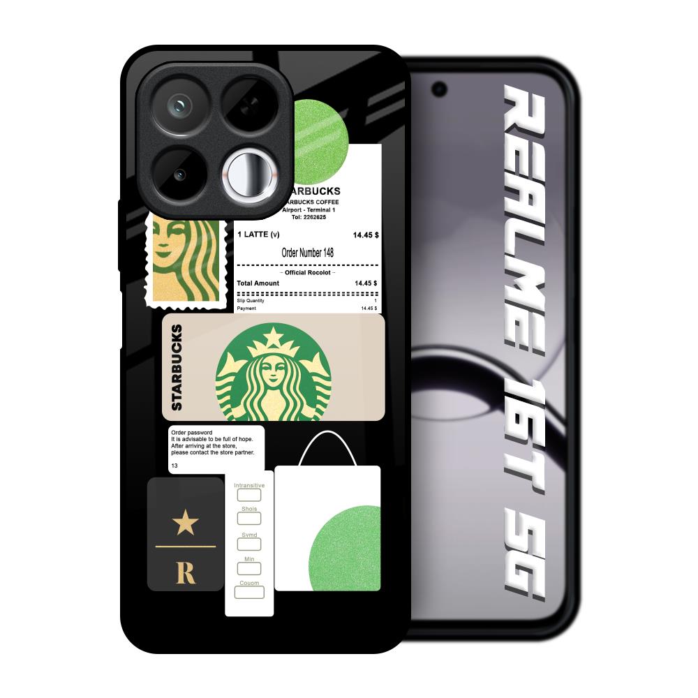 Coffee Latte Realme 16T 5G Glass Back Cover Online