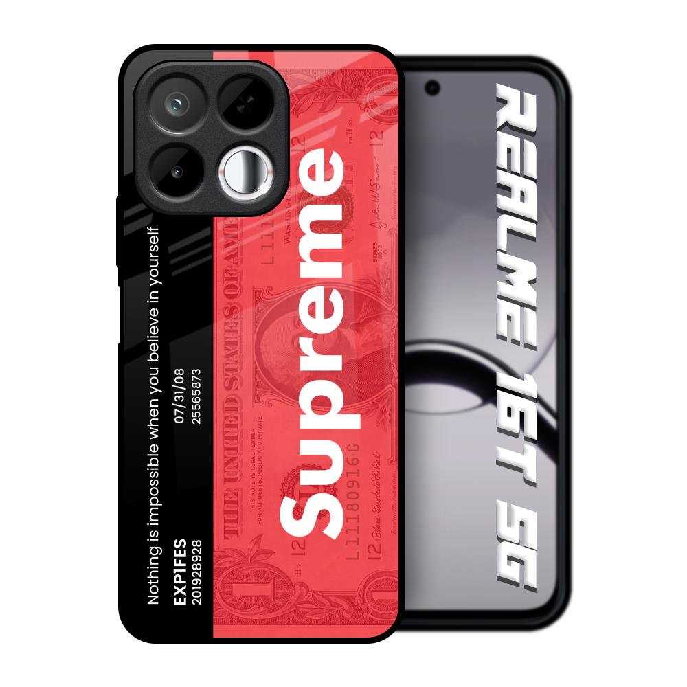 Supreme Ticket Realme 16T 5G Glass Back Cover Online