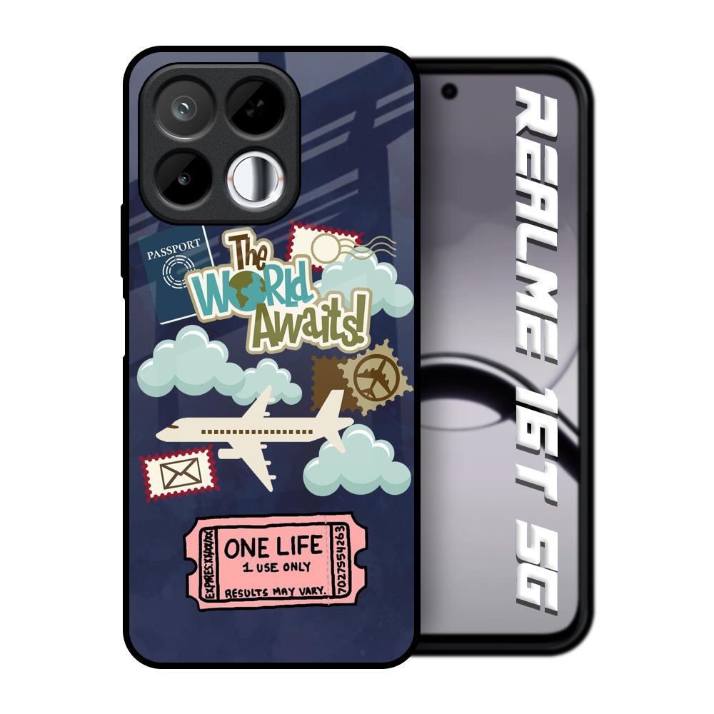 Tour The World Realme 16T 5G Glass Back Cover Online