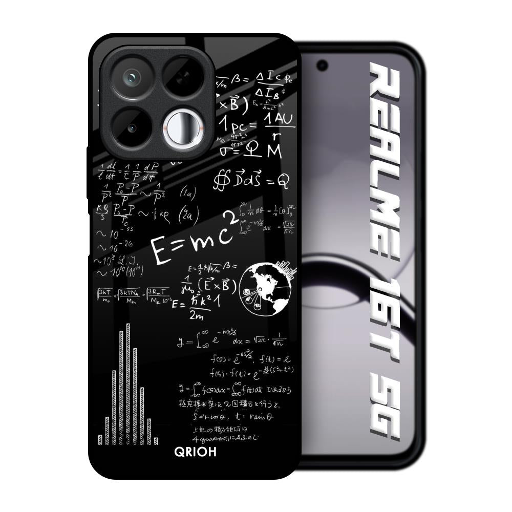 Funny Math Realme 16T 5G Glass Back Cover Online