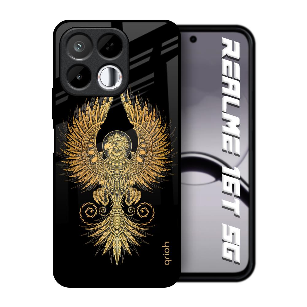 Mythical Phoenix Art Realme 16T 5G Glass Back Cover Online