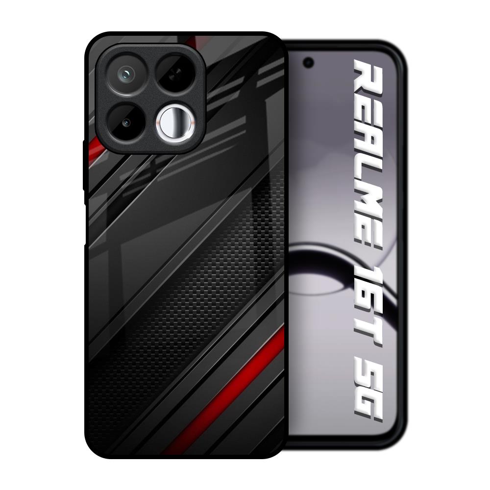 Modern Abstract Realme 16T 5G Glass Back Cover Online