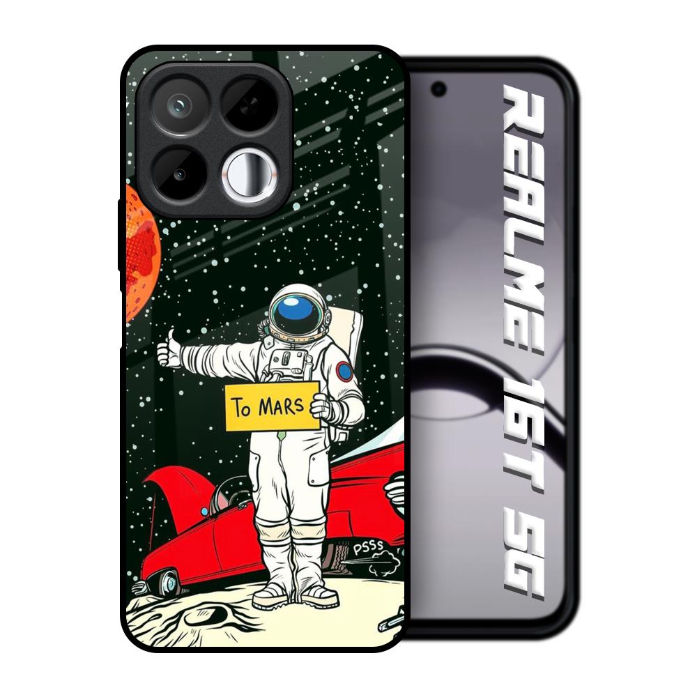 Astronaut on Mars Realme 16T 5G Glass Back Cover Online