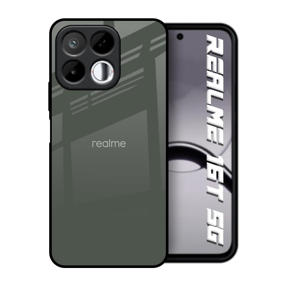 Charcoal Realme 16T 5G Glass Back Cover Online