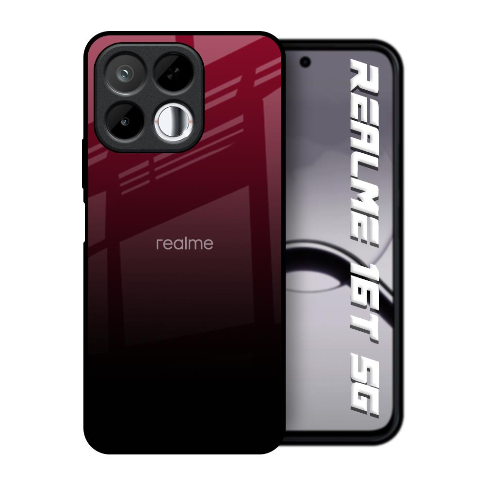 Wine Red Realme 16T 5G Glass Back Cover Online
