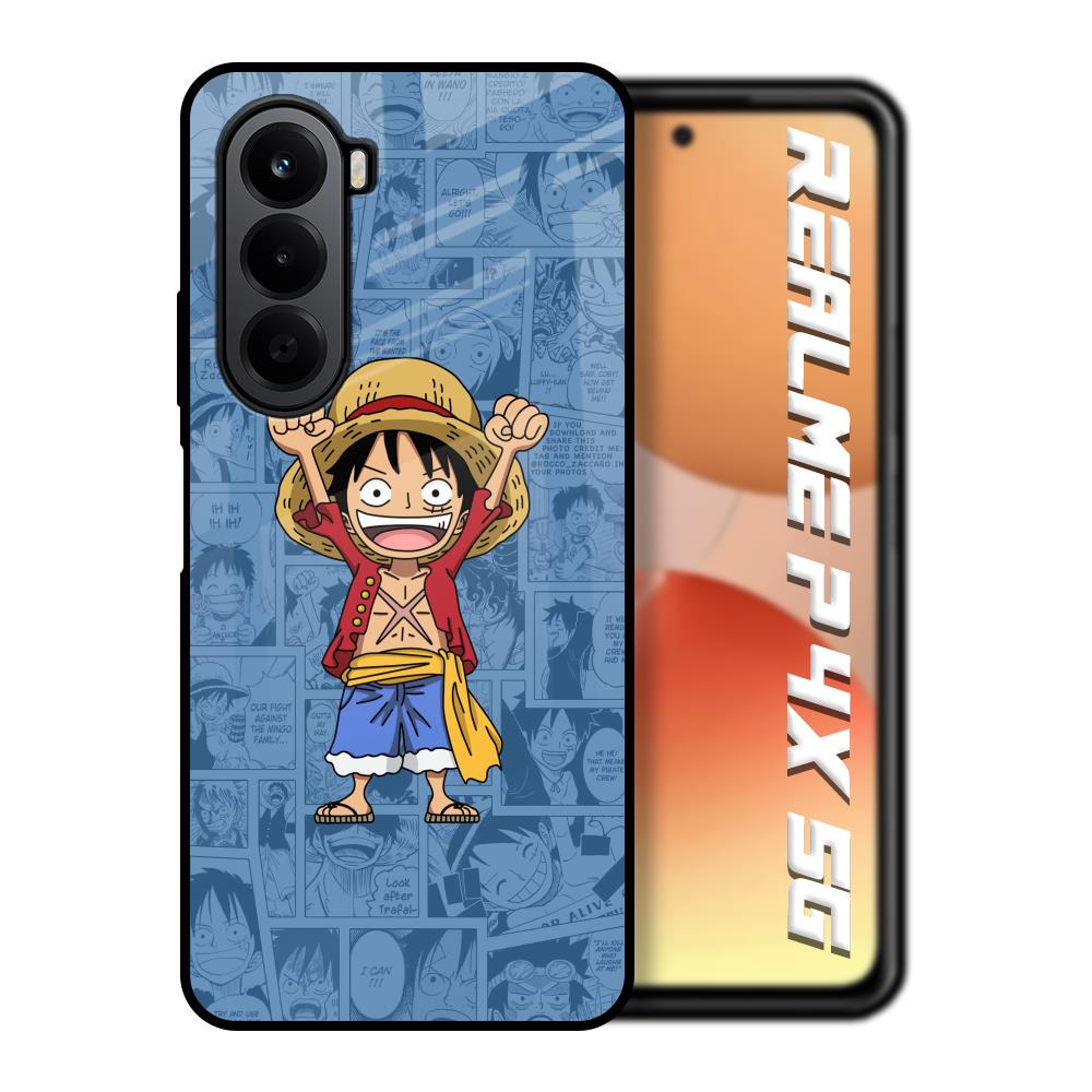 Chubby Anime Realme P4x 5G Glass Back Cover Online