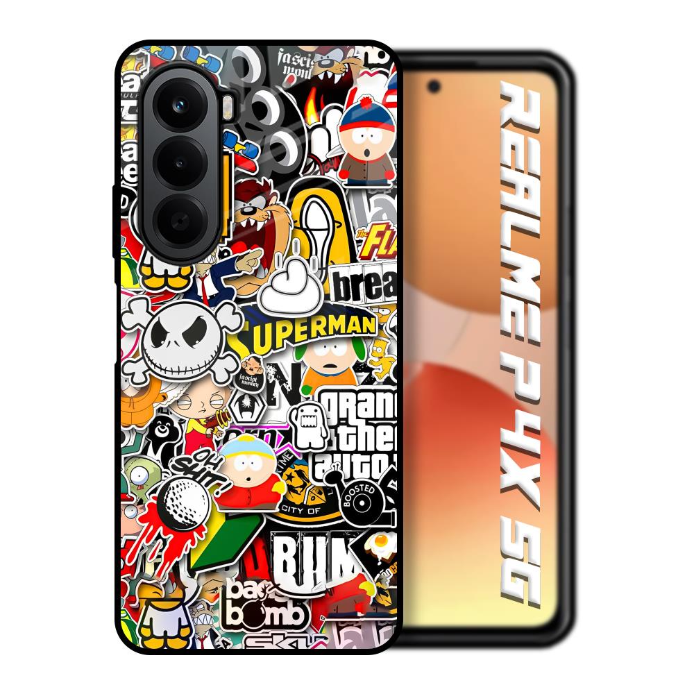 Boosted Realme P4x 5G Glass Back Cover Online