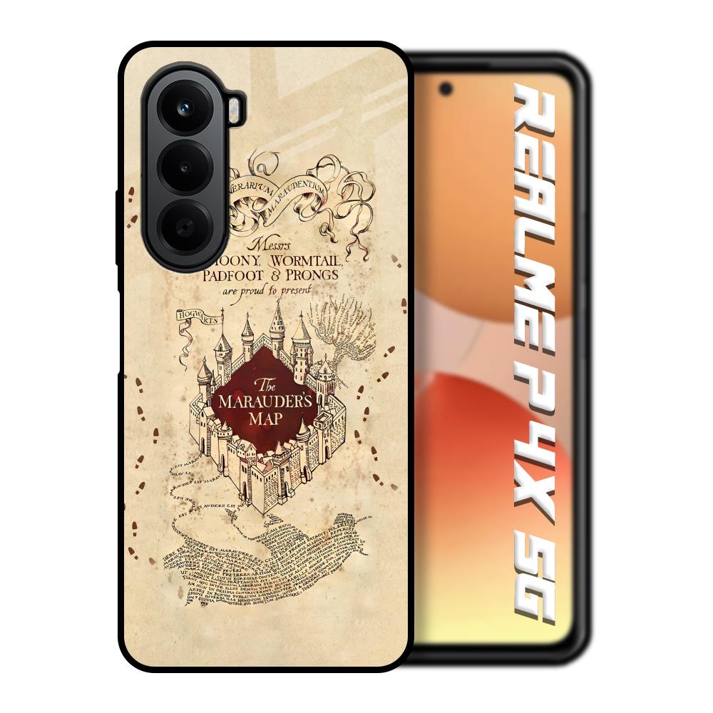 Magical Map Realme P4x 5G Glass Back Cover Online