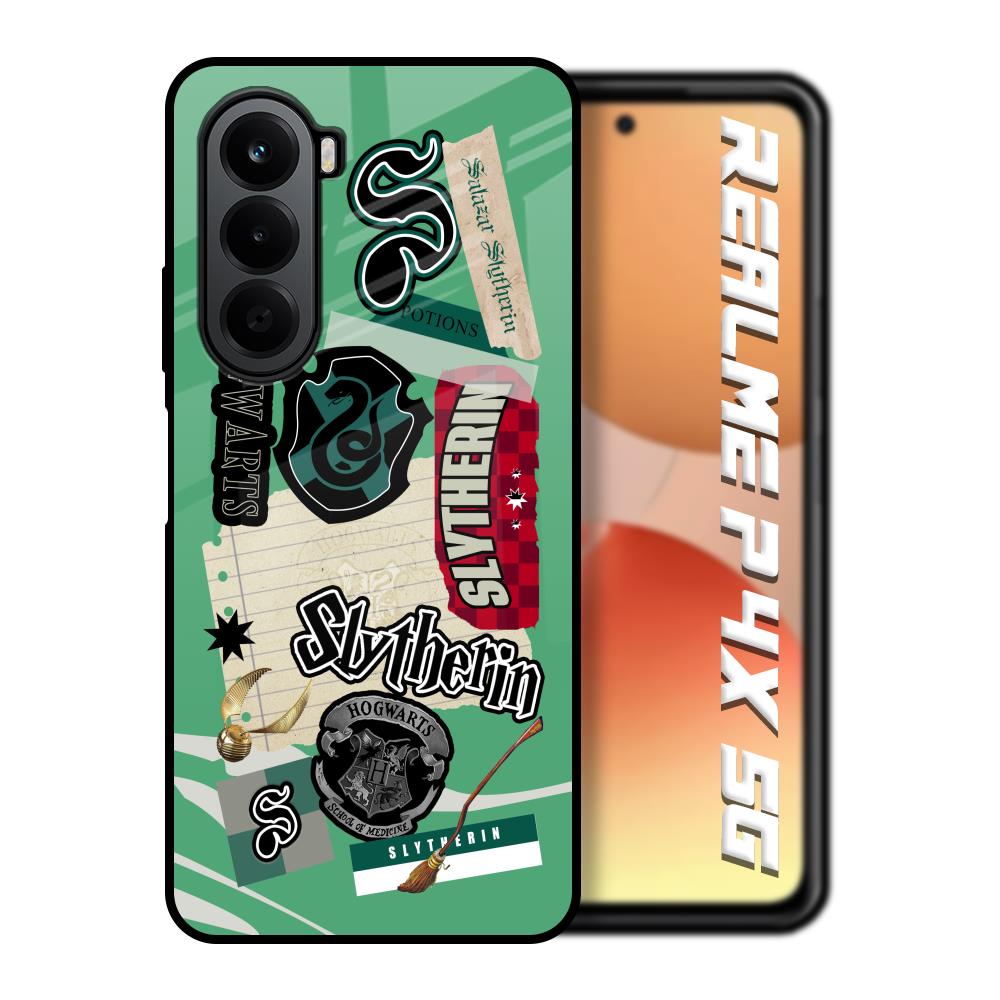 Slytherin Realme P4x 5G Glass Back Cover Online