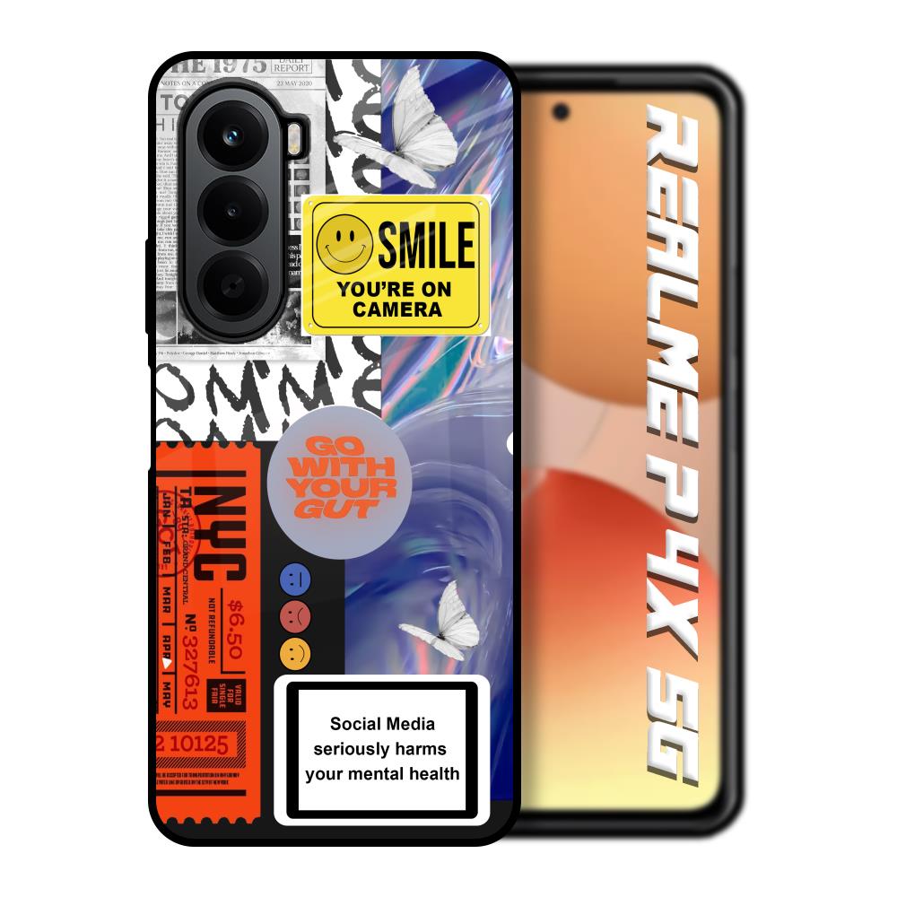 Smile for Camera Realme P4x 5G Glass Back Cover Online