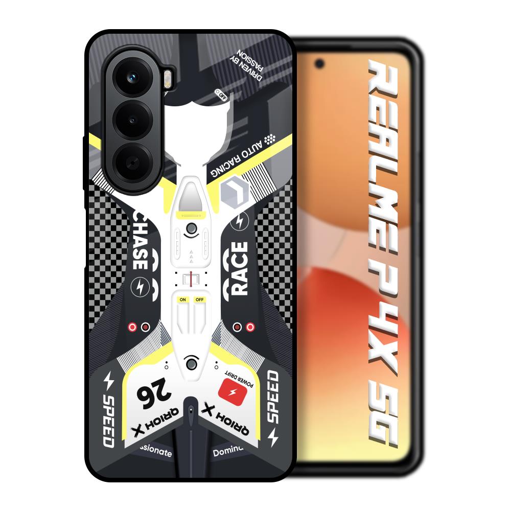 Car Enthusiast Realme P4x 5G Glass Back Cover Online