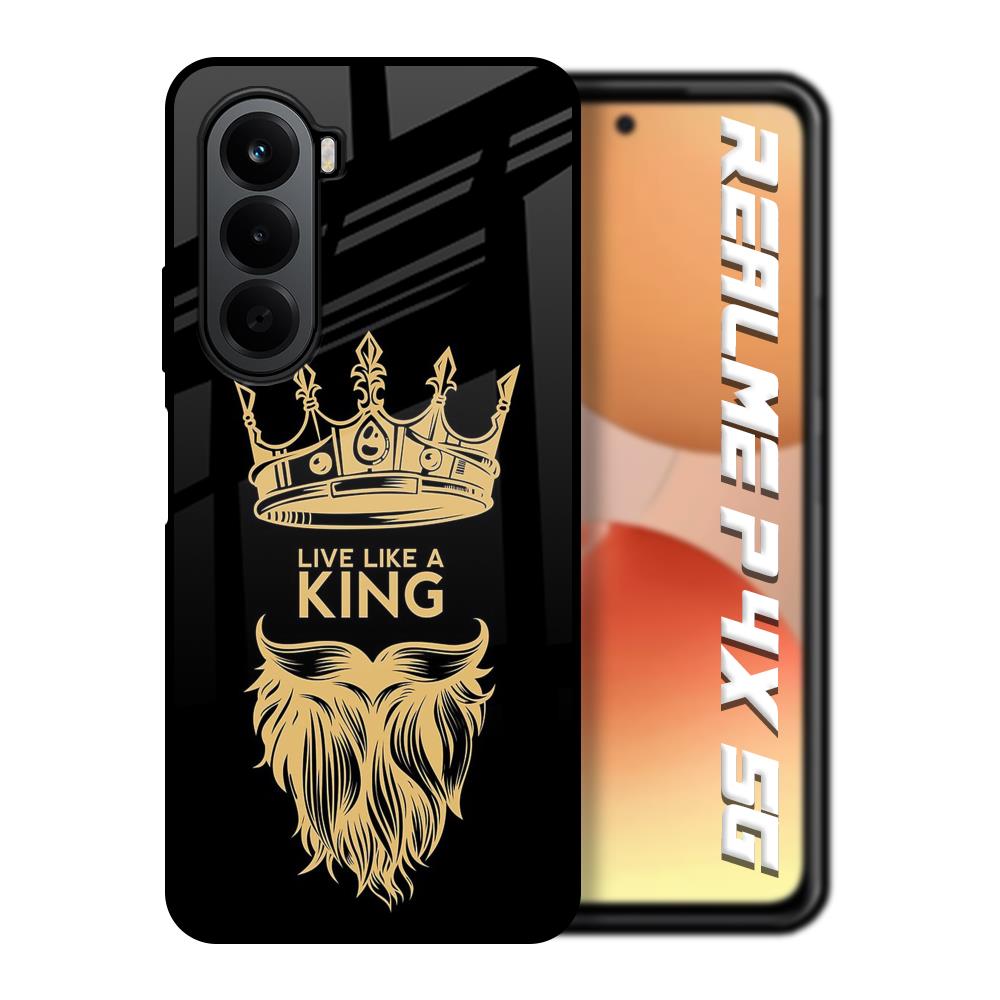 King Life Realme P4x 5G Glass Back Cover Online