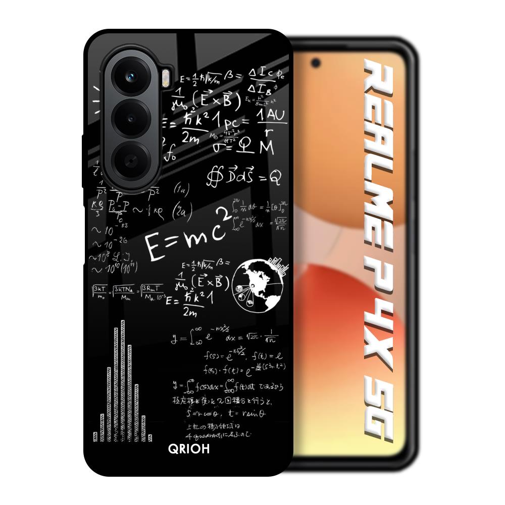 Funny Math Realme P4x 5G Glass Back Cover Online