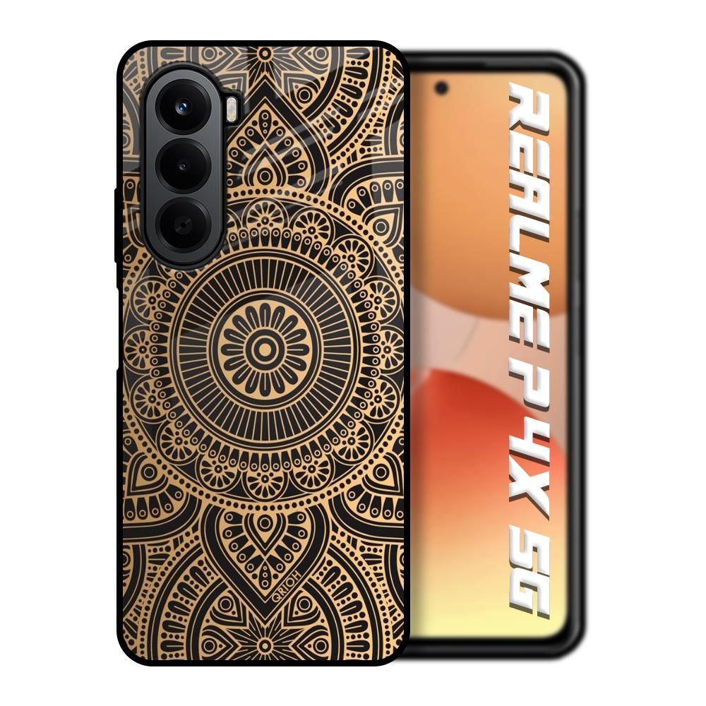 Luxury Mandala Realme P4x 5G Glass Back Cover Online