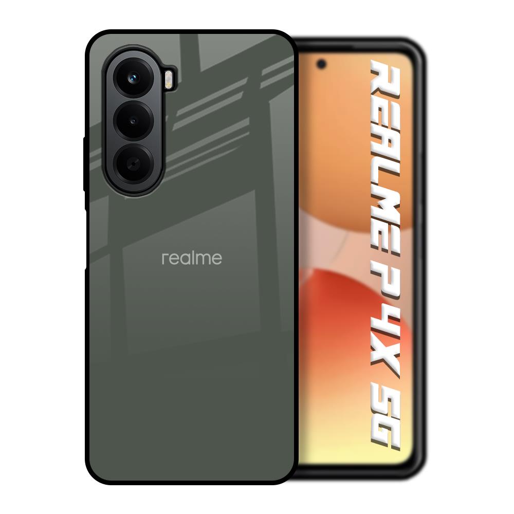 Charcoal Realme P4x 5G Glass Back Cover Online