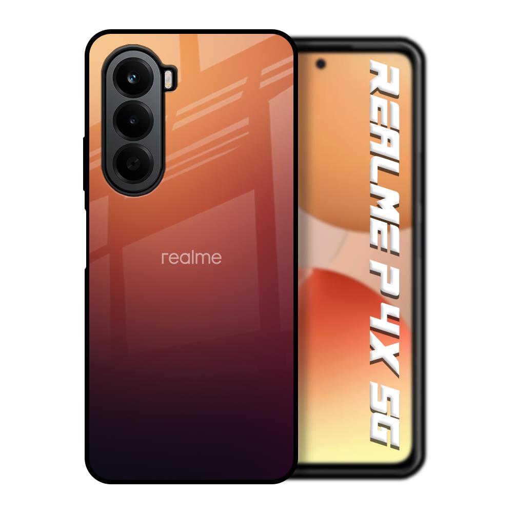 Sunset Background Realme P4x 5G Glass Back Cover Online