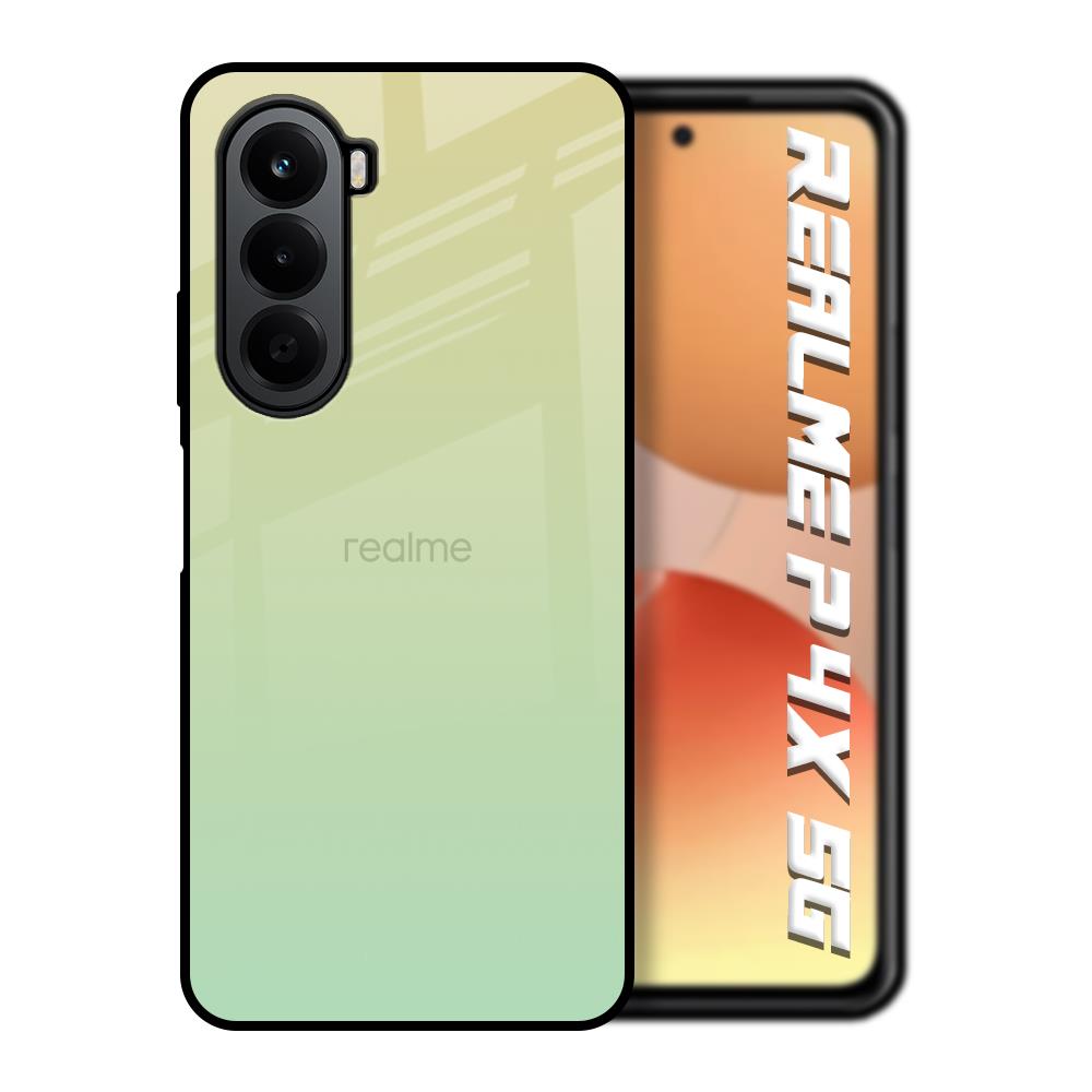 Mint Green Gradient Realme P4x 5G Glass Back Cover Online
