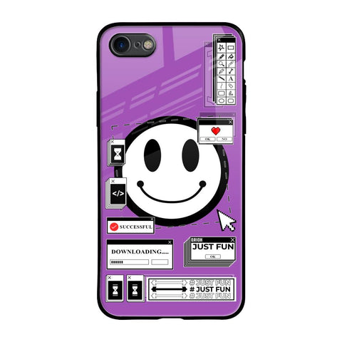 Code with Smile iPhone 8 Glass Back Cover Online